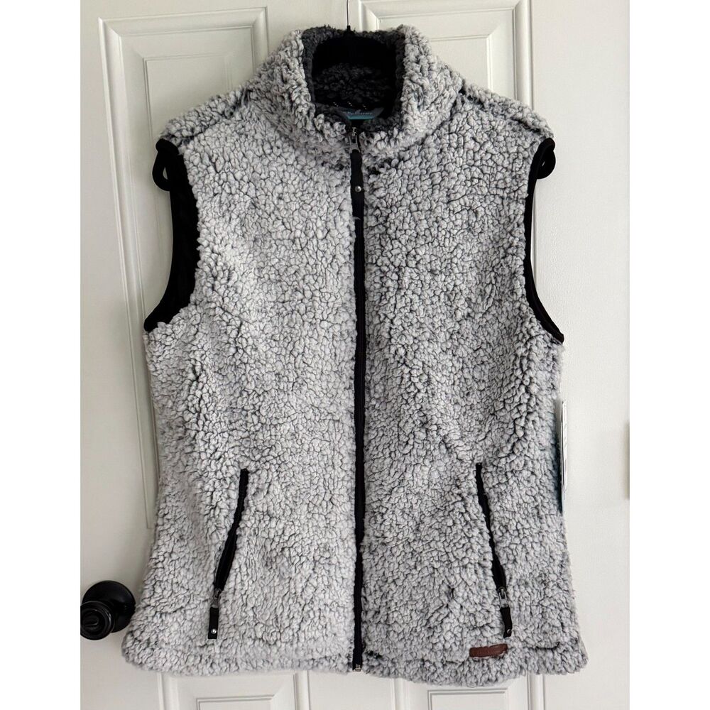 Free Country Faux Fur Women's Vest size L Vintage White